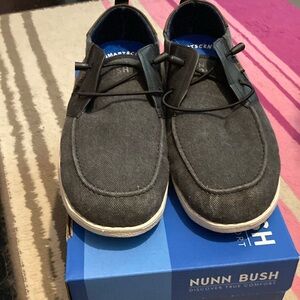 Nunn Bush Black Loafers Slip-Ons Comfortable Everyday Wear